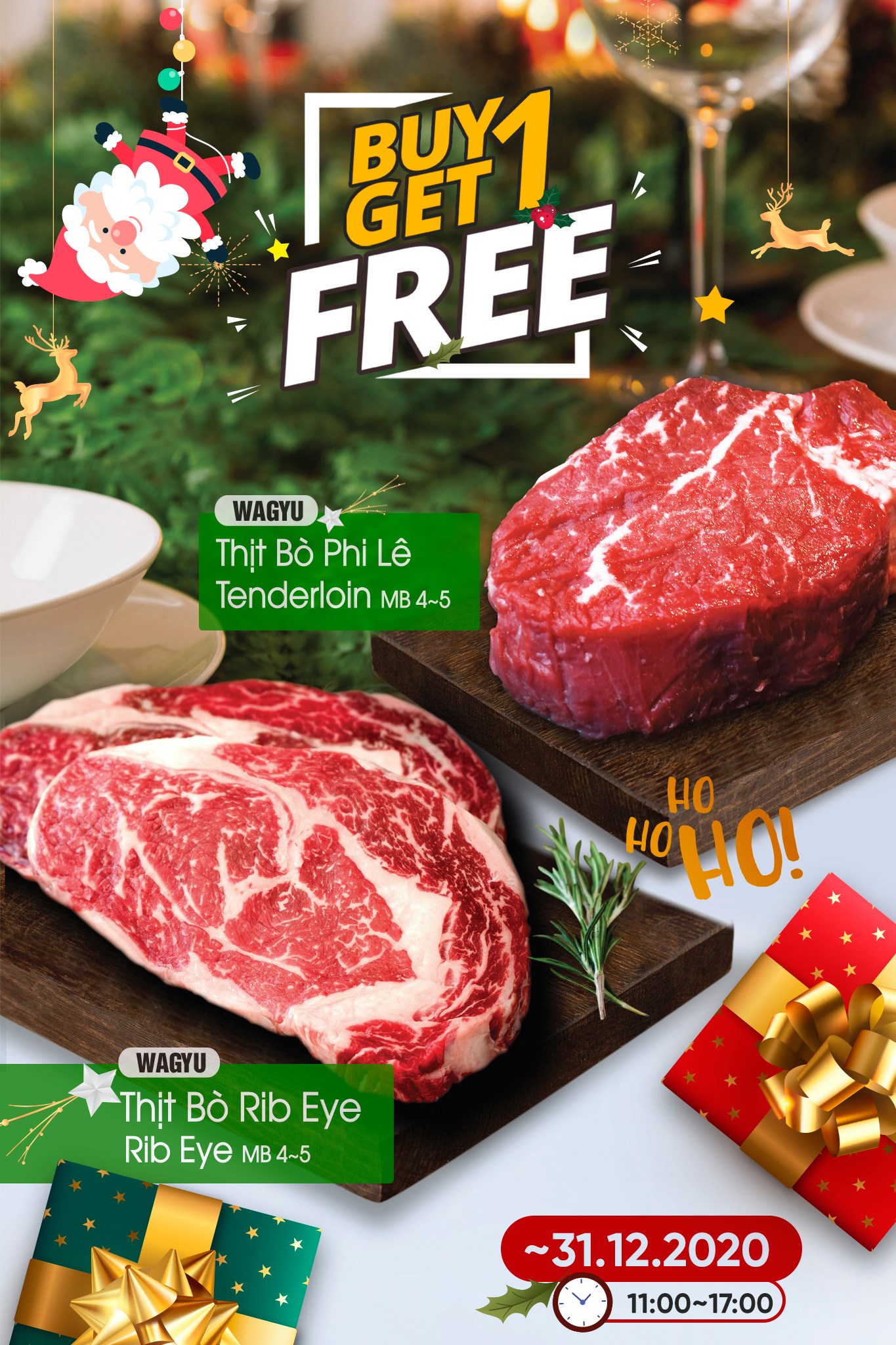 Promo sieu dac biet tang nhiet cap doi Order 1 tang 1 bo Wagyu570 o