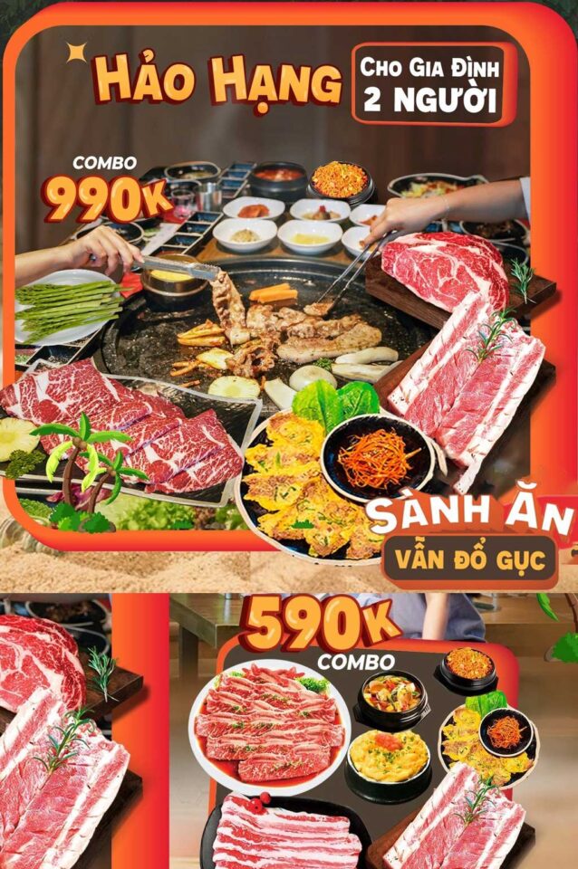 COMBO BBQ HẢO HẠNG DÀNH CHO 2 NGƯỜI CỰC HOT