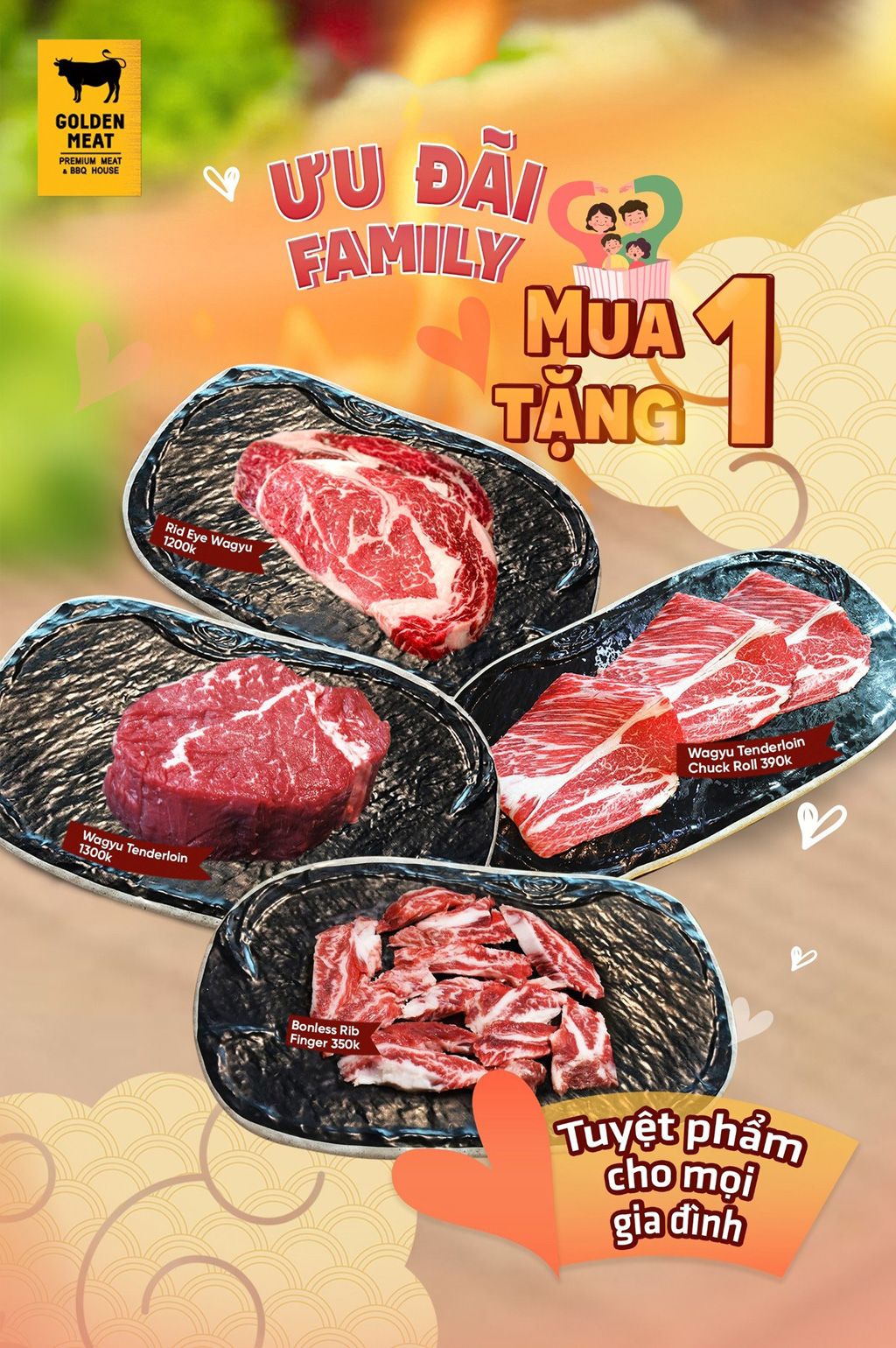FAMILY PARTY- TUYỆT PHẨM CHO MỌI GIA ĐÌNH TẠI GOLDEN MEAT