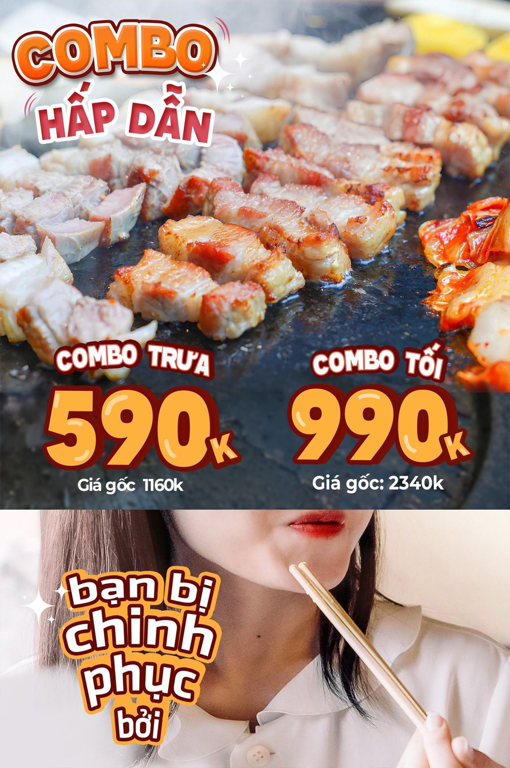 HẤP DẪN TỪ COMBO BBQ HÀN QUỐC TẠI GOLDEN MEAT HOUSE