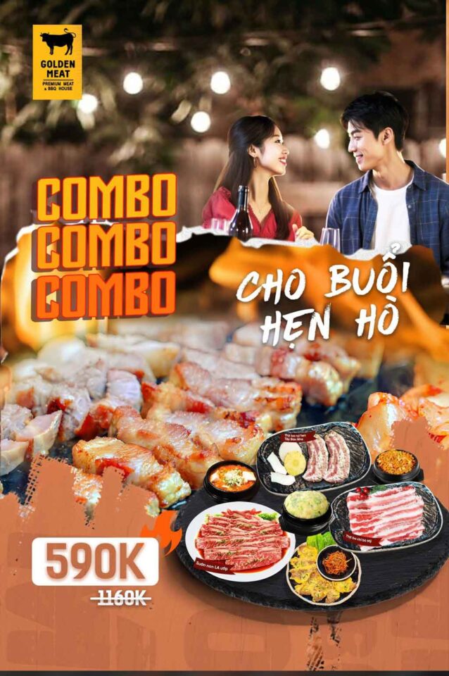 COMBO CHO BUỔI HẸN HÒ THÊM HOÀN HẢO TẠI GOLDEN MEAT HOUSE