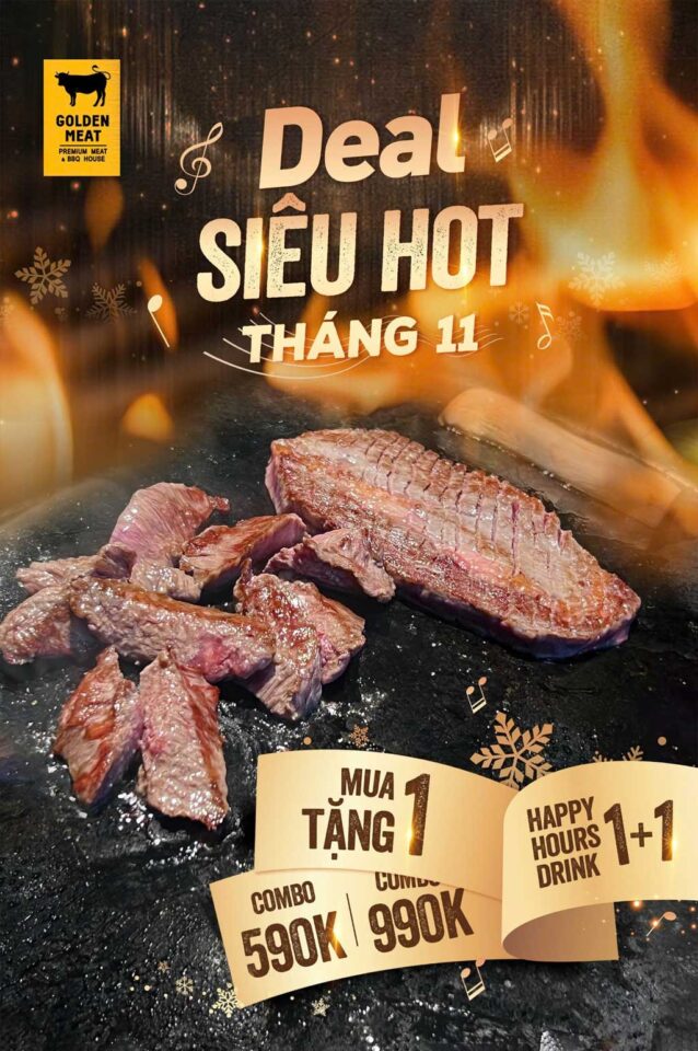 TỔNG HỢP DEAL HOT THÁNG 11 TẠI GOLDEN MEAT